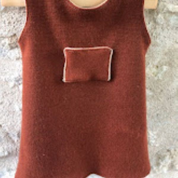 Cabas fait main 21 Robe chaude reversible 6 mois