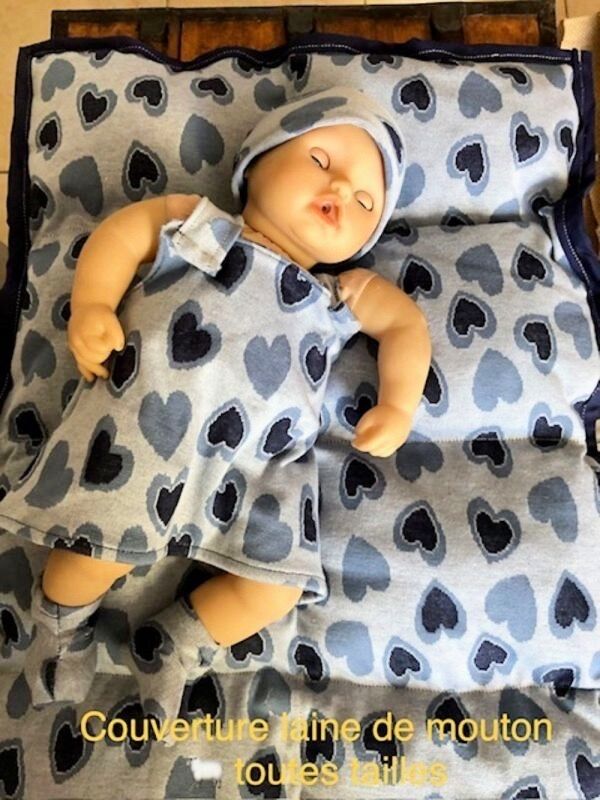 Couverture Laine de mouton enfant