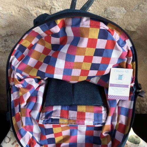 Sac à dos fait main 8 Pochette isotherme interieur sac à dos