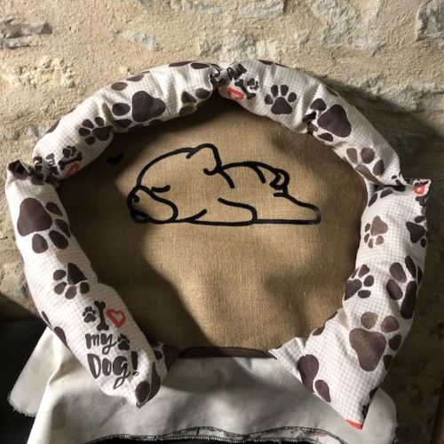 Panier chien chat laine de mouton 11 Panier chiot