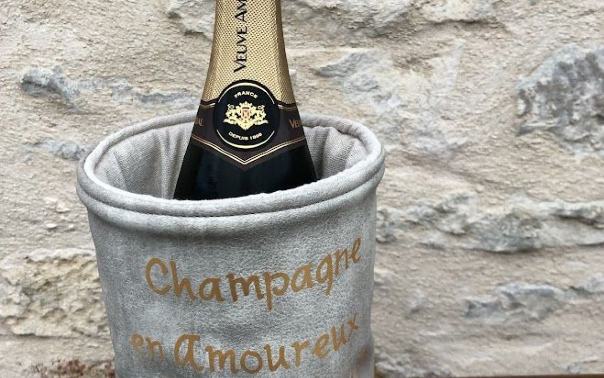 Seau champagne écologique en laine – élégance artisanale 27 Seau champagne écologique en laine de mouton fabrication artisanale
